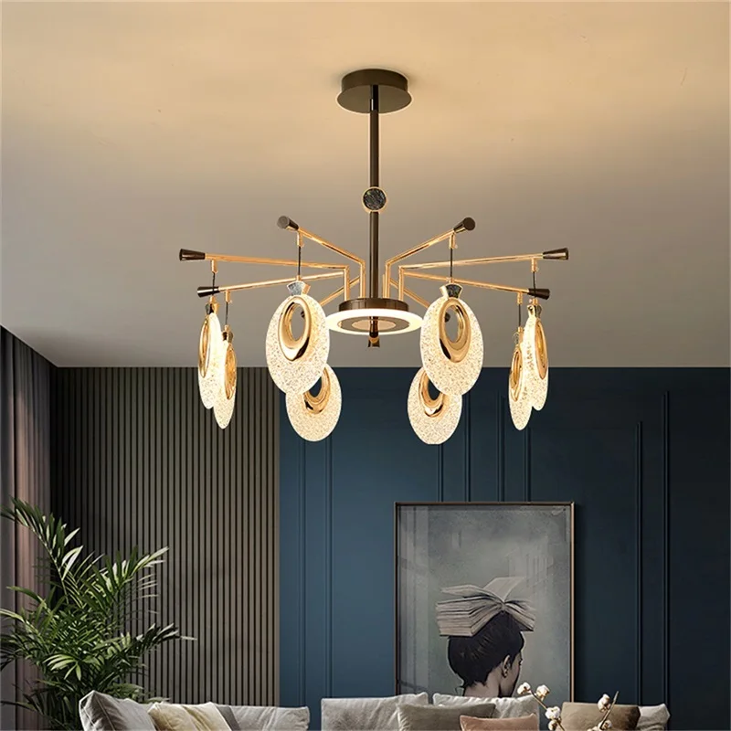 Светодиодная люстра SAMAN Nordic Светильники Креативный подвесной светильник Home для украшения гостиной Изображение 2