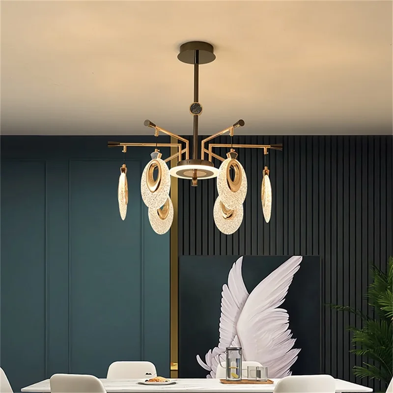 Светодиодная люстра SAMAN Nordic Светильники Креативный подвесной светильник Home для украшения гостиной Изображение 4