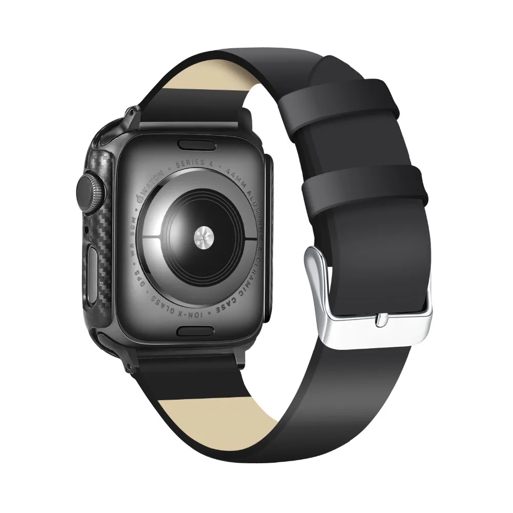 Чехол для Apple watch case 44 мм 40 мм 45 мм 41 мм 42 мм 38 мм Протектор Бампера из углеродного волокна iWatch series 7 3 4 5 6 SE 8 Аксессуары Изображение 3