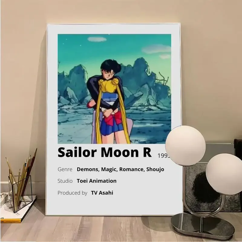 Babaite Аниме Милый S-Sailor Girl M-Moons Плакаты Из Крафт-бумаги Винтажный Плакат Настенная Художественная Живопись Исследование Эстетического Искусства Небольшого Размера Изображение 1