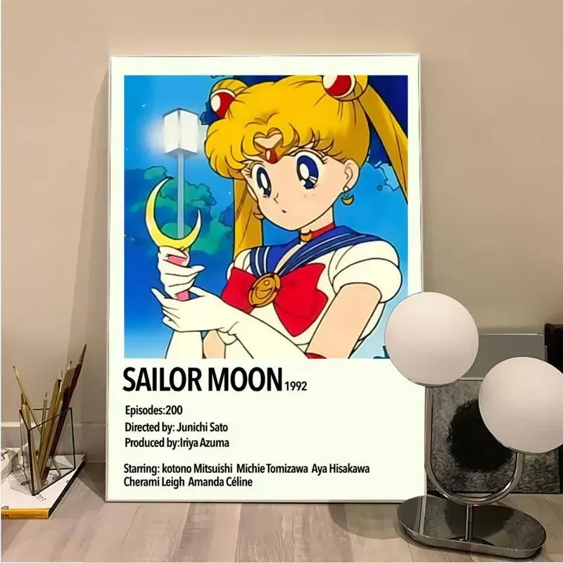Babaite Аниме Милый S-Sailor Girl M-Moons Плакаты Из Крафт-бумаги Винтажный Плакат Настенная Художественная Живопись Исследование Эстетического Искусства Небольшого Размера Изображение 2