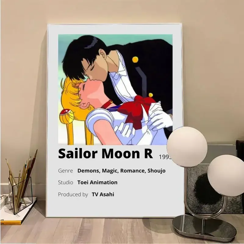 Babaite Аниме Милый S-Sailor Girl M-Moons Плакаты Из Крафт-бумаги Винтажный Плакат Настенная Художественная Живопись Исследование Эстетического Искусства Небольшого Размера Изображение 3