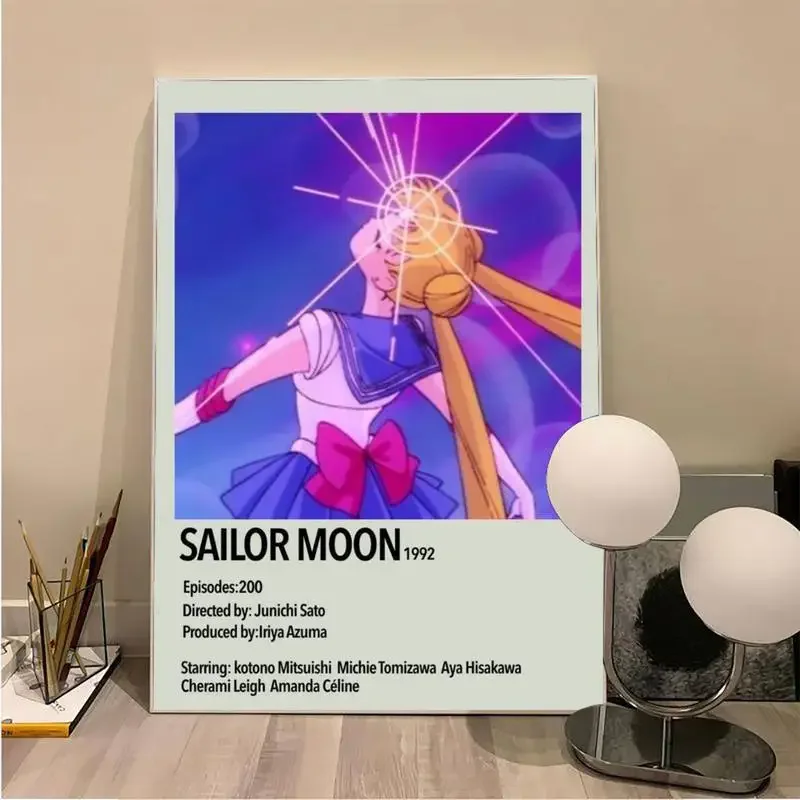 Babaite Аниме Милый S-Sailor Girl M-Moons Плакаты Из Крафт-бумаги Винтажный Плакат Настенная Художественная Живопись Исследование Эстетического Искусства Небольшого Размера Изображение 4