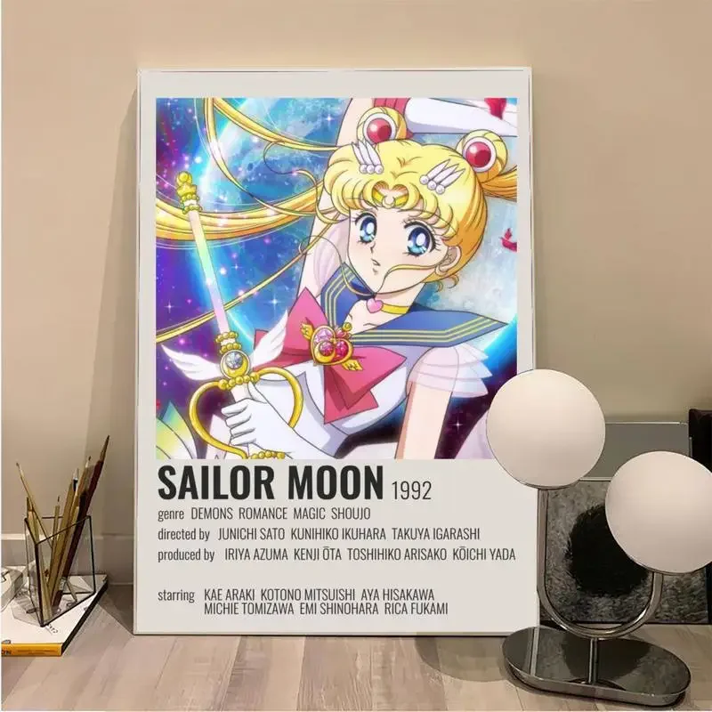 Babaite Аниме Милый S-Sailor Girl M-Moons Плакаты Из Крафт-бумаги Винтажный Плакат Настенная Художественная Живопись Исследование Эстетического Искусства Небольшого Размера Изображение 5