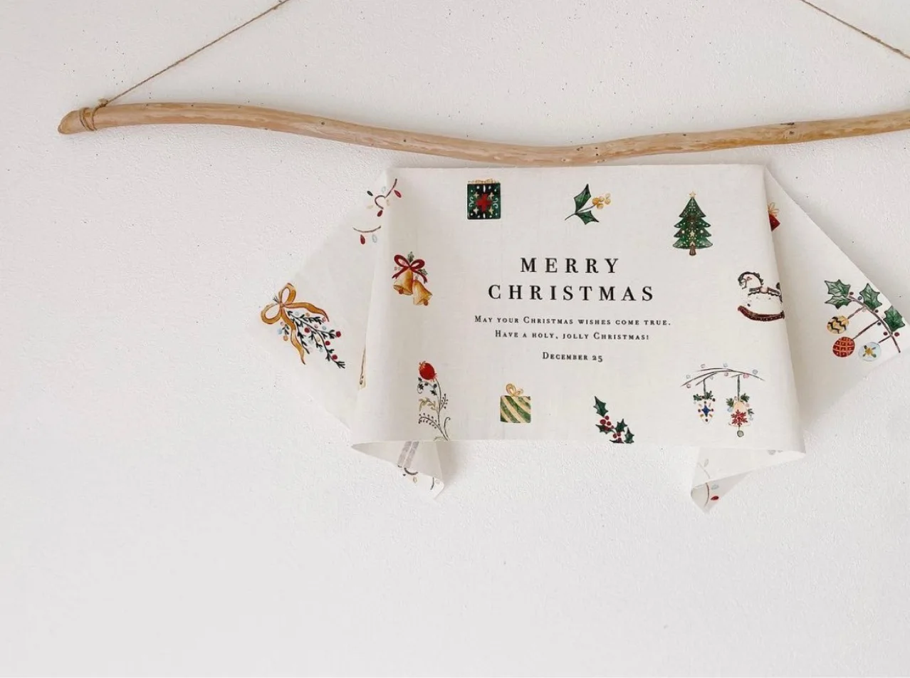 Рождественский баннер, флаг, Рождественская елка, баннер, Рождественское украшение для дома 2023, Рождественские украшения, подарки, Рождественская подвесная ткань Изображение 1