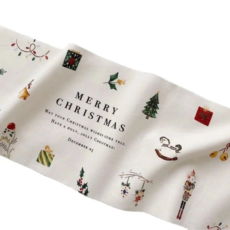 Рождественский баннер, флаг, Рождественская елка, баннер, Рождественское украшение для дома 2023, Рождественские украшения, подарки, Рождественская подвесная ткань Изображение 4