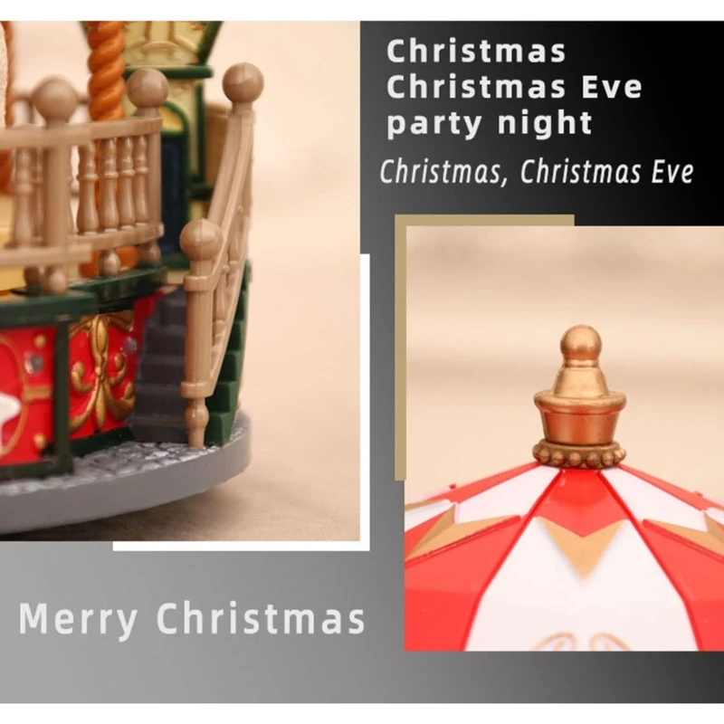 Рождественские подарки для детей Рождественская музыкальная шкатулка Home Window Desktop Изображение 2