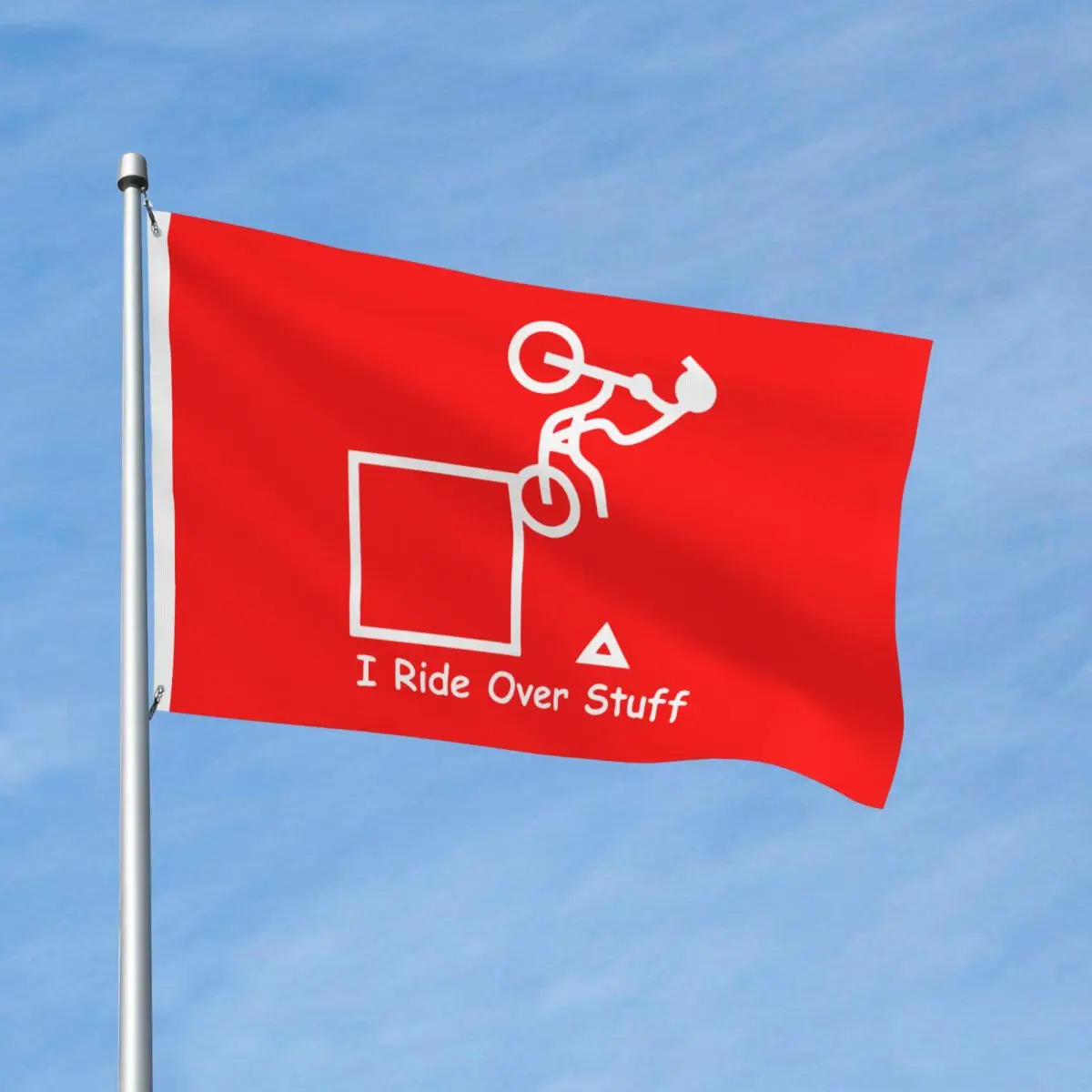 GasGas I Ride Over Stuff Изысканные Флаги Прочный Наружный Баннер с 2 Люверсами Декор Стен в Домашней комнате Общежития 3x5 ФУТОВ Изображение 1