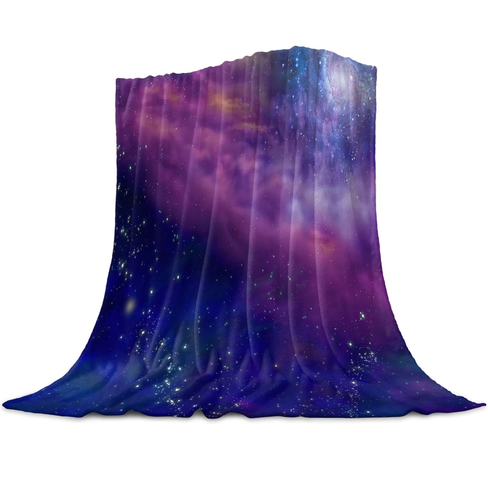 Галактика Плед Млечный Путь Плед Теплое Фланелевое Одеяло Декор Спальни Одеяла для Кровати King Queen Полноразмерные Супер Мягкие Изображение 1
