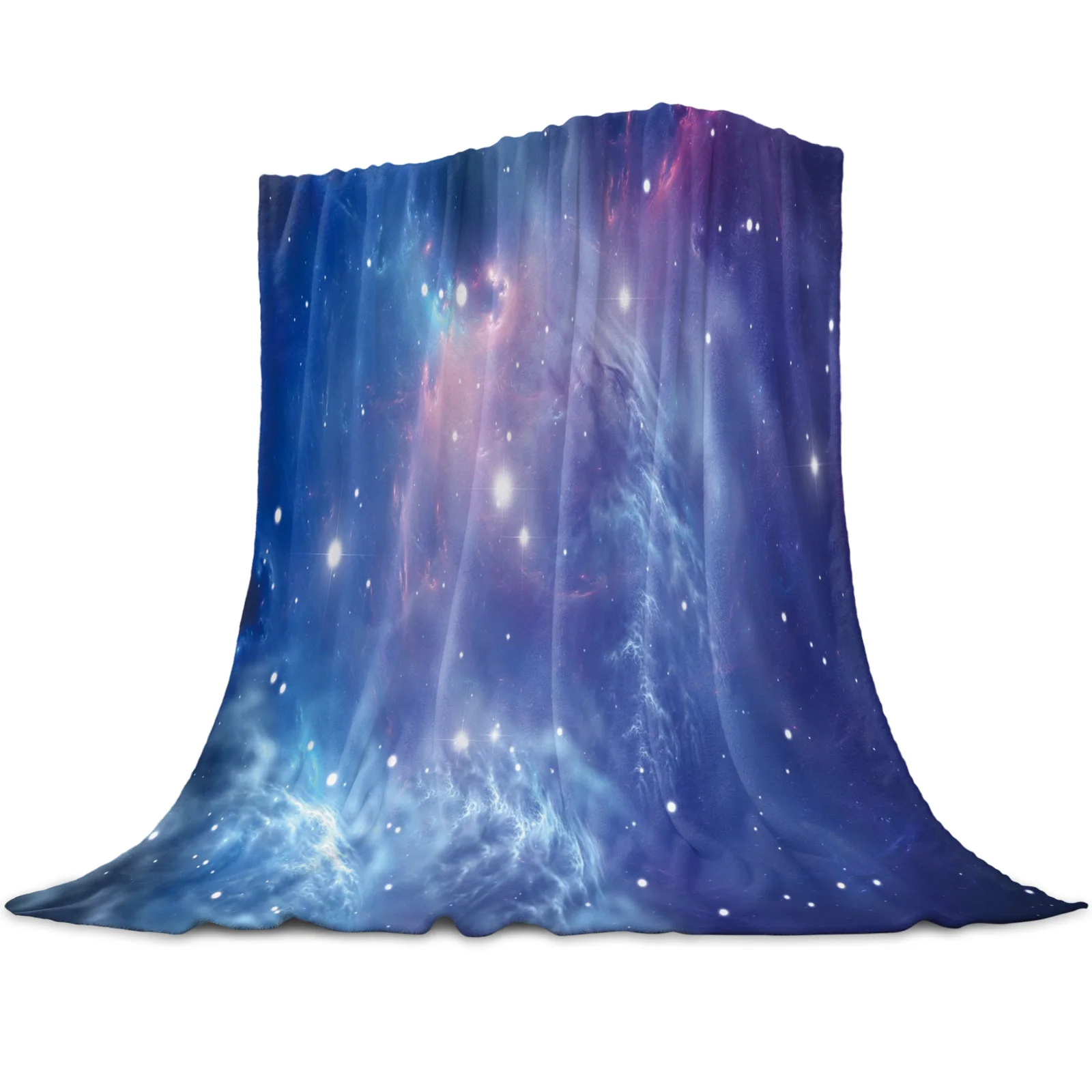 Галактика Плед Млечный Путь Плед Теплое Фланелевое Одеяло Декор Спальни Одеяла для Кровати King Queen Полноразмерные Супер Мягкие Изображение 2