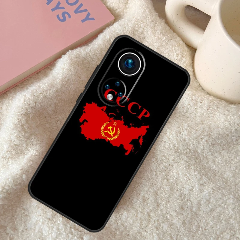 Чехол с Флагом Советского Союза для Huawei P20 P30 P40 P60 Pro P Smart Nova 9 5T Honor Magic5 Lite X8 X9 a 50 70 Изображение 2