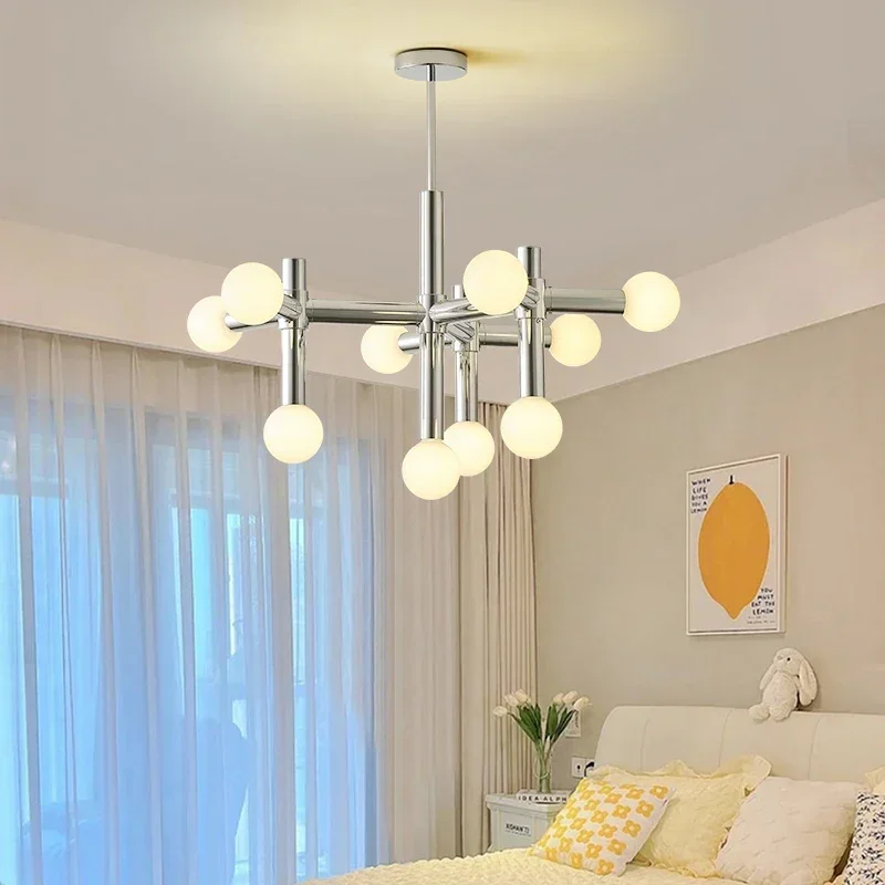 Стеклянные подвесные светильники Bauhaus для потолка, гостиной, спальни, подвесных светильников, магазина, бара, подвесной люстры, декора комнаты, светодиодного блеска Изображение 2